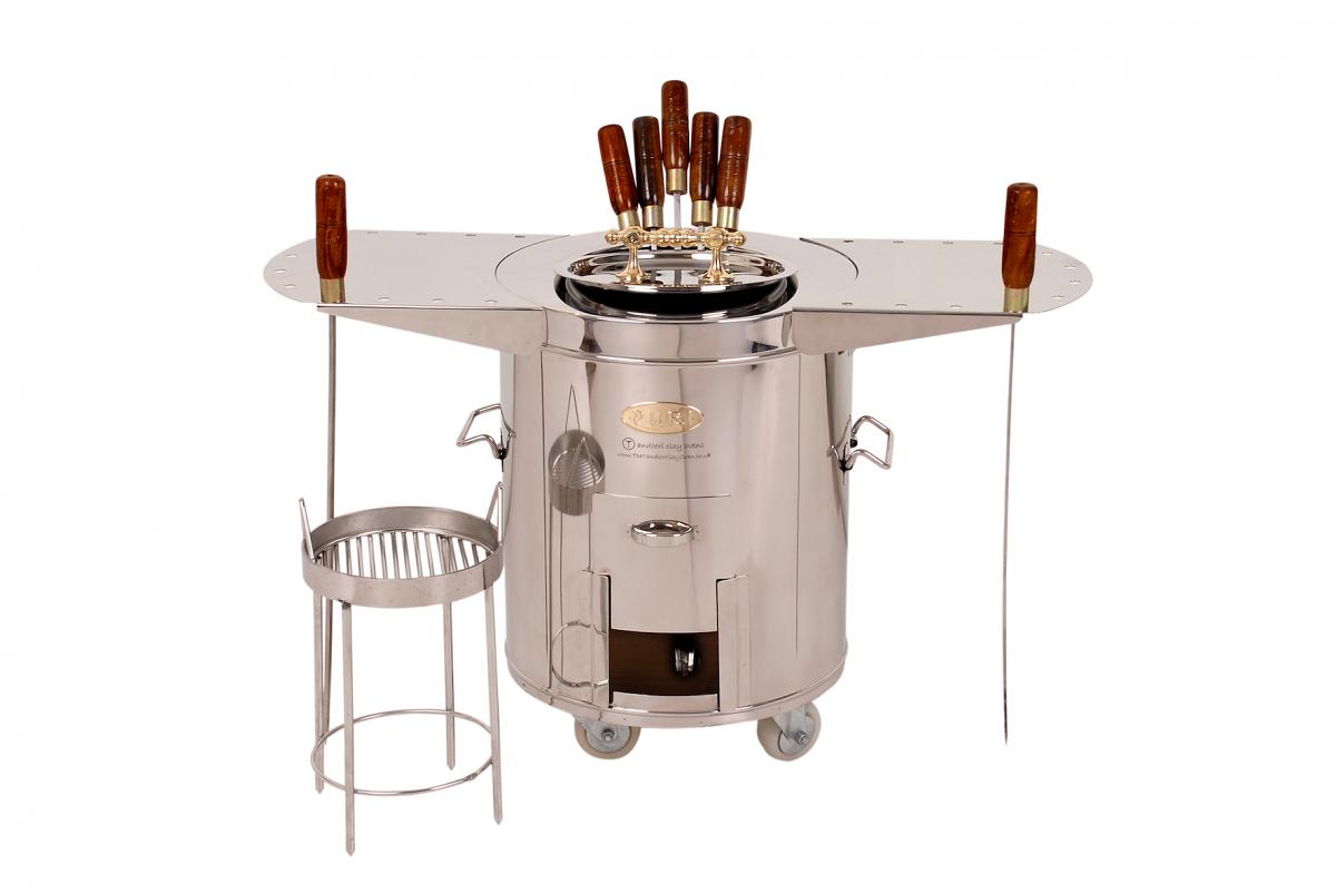 Large Stainless Steel Round Tandoor Oven for Home / Catering SS2